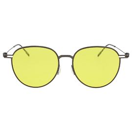 Montblanc Round-Frame Metal Sunglasses Black