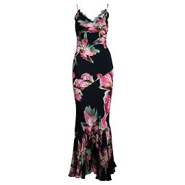 Roberto Cavalli Robe maxi flatteuse à imprimé floral Autre