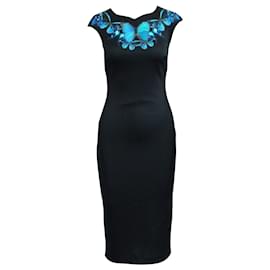 ted baker black dress with flowers