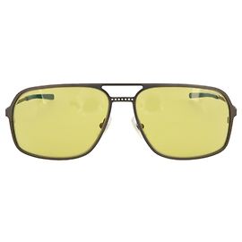 Montblanc Aviator-Style Metal Sunglasses Black