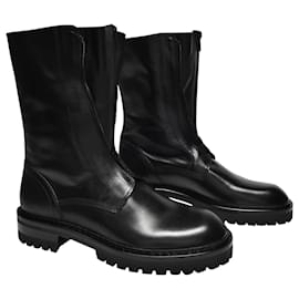 Ann Demeulemeester-Kornelis Ankle Boots in Black Leather-Black