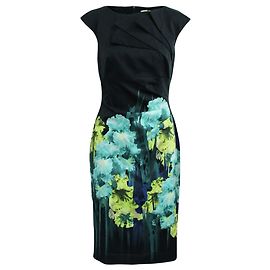 Karen Millen Vestido Estampado Verde/Amarillo Otro