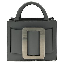 Boyy Bobby 16 Leather Handbag Grey Grey