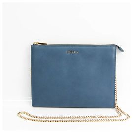 Furla Clutch bag Navy blue