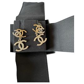 Orecchini pendenti Chanel CC Argento