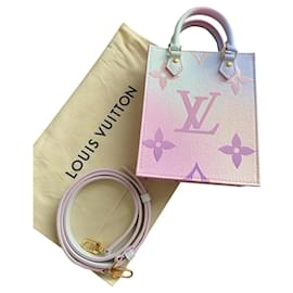 Louis Vuitton-Petit Sac Plat Spring In The City Limited Edition-Pink,White,Green,Turquoise