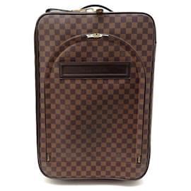 Louis Vuitton-LOUIS VUITTON PEGASE SUITCASE 55 N23294 CANVAS TROLLEY EBONY DAMIER CANVAS-Brown