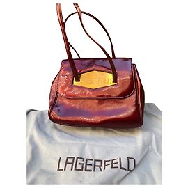 Karl Lagerfeld Bolso Lagerfeld pequeño vintage Burdeos