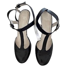 Autre Marque-black sandals with heels type Salomé Farrutx T.37,5-38-Black