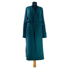 Autre Marque Hope Slash Kleid Dunkelgrün Grün