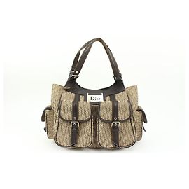 Dior Marrón Monogram Trotter Street Chic Pocket issimo Hobo Otro