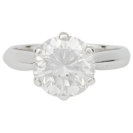 inconnue-Diamond ring 2,52 carats, in white gold.-Other
