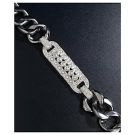 Chanel-Exceptional Chanel gourmette necklace-Silver hardware