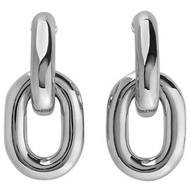 Xl Link Hoops Ohrringe - Paco Rabanne - Silber - Messing Silber Metallisch