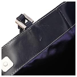 Fendi-Fendi Zucchino Tote Bag-Blue,Navy blue