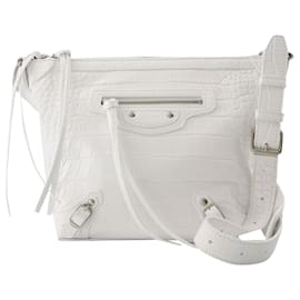 Balenciaga-Neo Classic Hobo Xs 9001 Optic White Handbags & Purses-White