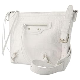 Balenciaga-Neo Classic Hobo Xs 9001 Optic White Handbags & Purses-White
