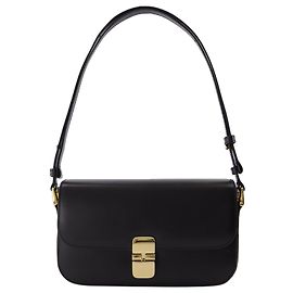 Apc Grace Baguette em couro preto Preto