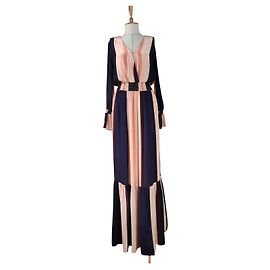 Autre Marque Vestido maxi de rayas Holzweiler Multicolor
