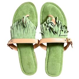 Sandales Alfreda Tommy Hilfiger en daim vert olive Vert olive