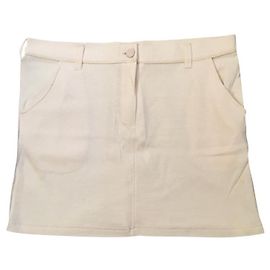 Minifalda Sonia Rykiel de algodón eggshell Blanco roto