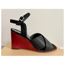 Philippe Model-Des sandales-Noir,Rouge