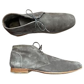 Heschung Desert Boots Grey Suede Grey
