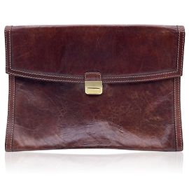 Autre Marque Porte-documents en cuir marron sac de travail sac à main Marron
