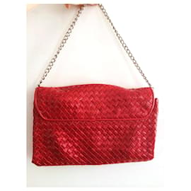 Autre Marque-Handtaschen-Silber,Rot