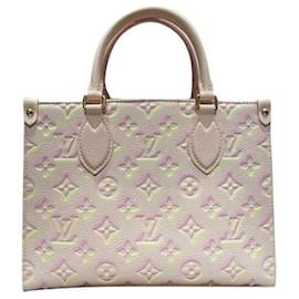 Louis Vuitton-LV Onthego PM Stardust pink leather-Pink