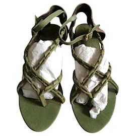 7 For All Mankind-Sandals-Beige,Khaki