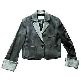 Giacca Viktor & Rolf in lana nera e grigia Nero Grigio Grigio antracite