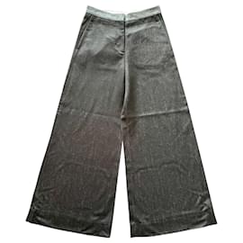 Viktor & Rolf-Pants, leggings-Black,Grey