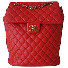 Chanel-Chanel coral backpack-Coral