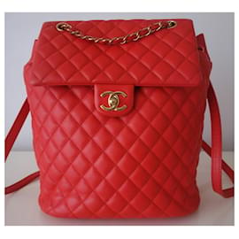 Chanel-Chanel coral backpack-Coral