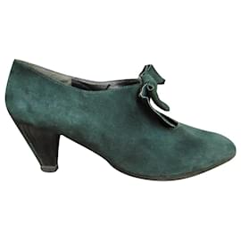 Autre Marque-zapatos de salón vintage Sonata p 37-Verde oscuro
