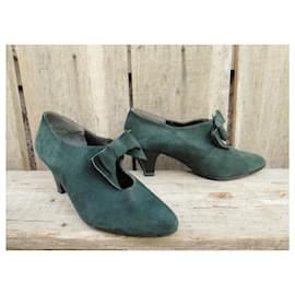 Autre Marque-zapatos de salón vintage Sonata p 37-Verde oscuro