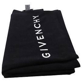 Cachecol com estampa de logo Givenchy em lã preta Preto