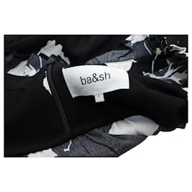 Ba&Sh-Ba&Sh Penny Bedruckter Jumpsuit aus schwarzer Viskose-Andere
