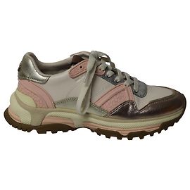 Coach C143 Runner in Rosegold Leather Pink