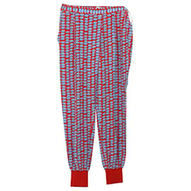 Stella Mc Cartney-Stella McCartney Printed Pants in Red Cotton-Other