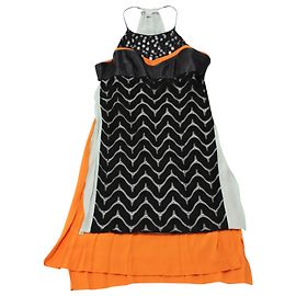 Diane Von Furstenberg Robe Halter en Polyester Multicolore Autre Imprimé python