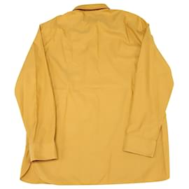 Theory-Camisa com botões Theory em algodão amarelo-Amarelo