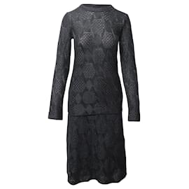 Missoni-Suéter de manga comprida texturizada Missoni em algodão preto-Preto