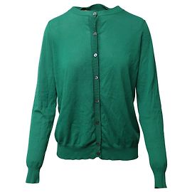 Cardigan boutonné Marni en coton vert Vert