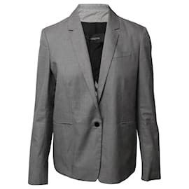 Joseph-Joseph Single Breasted Blazer in Grey Cotton-Grey