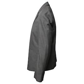 Joseph-Joseph Single Breasted Blazer in Grey Cotton-Grey