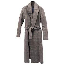 The row-Boon the Shop Plaid Trench Coat in Brown Cashmere-Brown