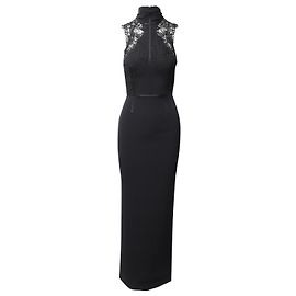 Tom Ford Corded Lace Abendkleid in schwarzer Viskose Schwarz