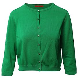 Carolina Herrera Kurzer Cardigan aus grüner Viskose Grün